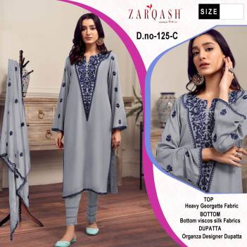 Z 125 By Zarqash Designer Readymade Salwar Kameez Collection